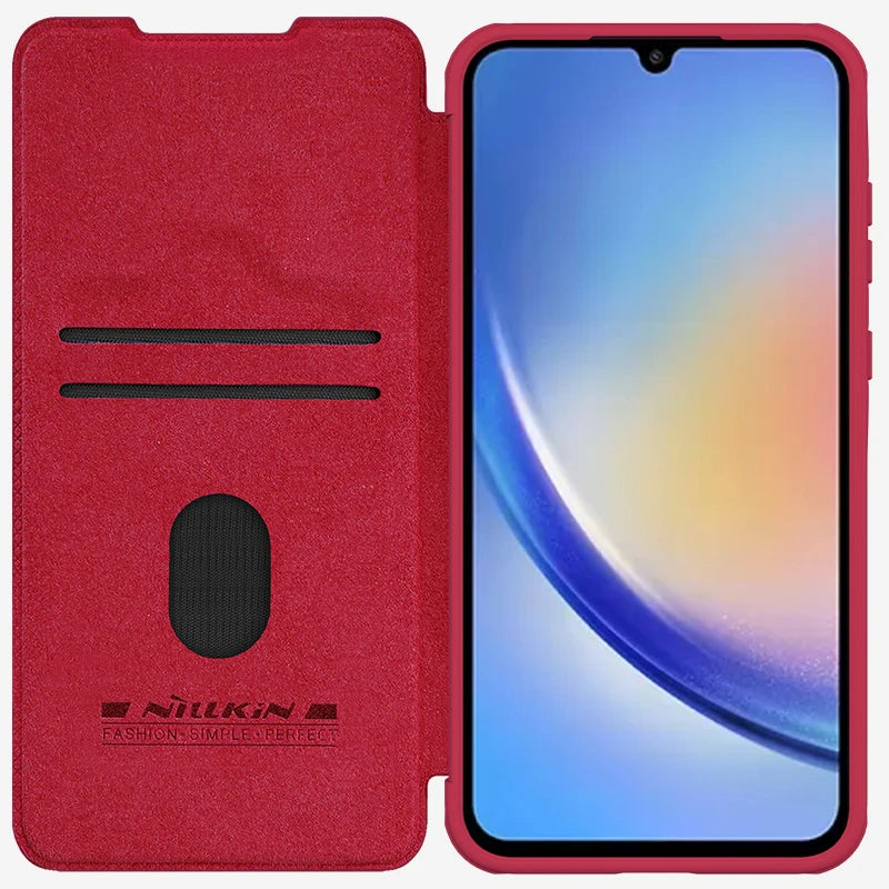 📱 Funda Galaxy A55 Cuero Qin Tipo Billetera Nillkin