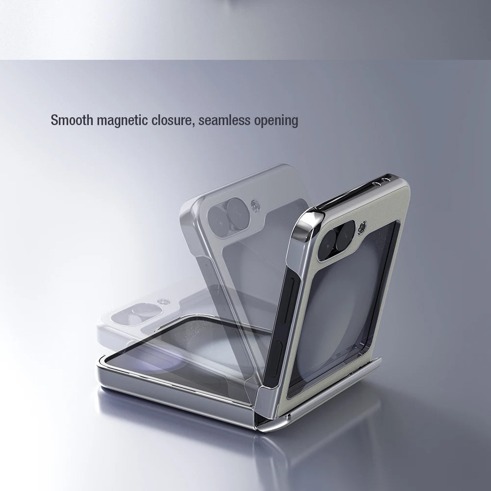 📱 Funda Galaxy Z Flip 6 5G | Cuero Premium Antigolpes Plegable | Nillkin