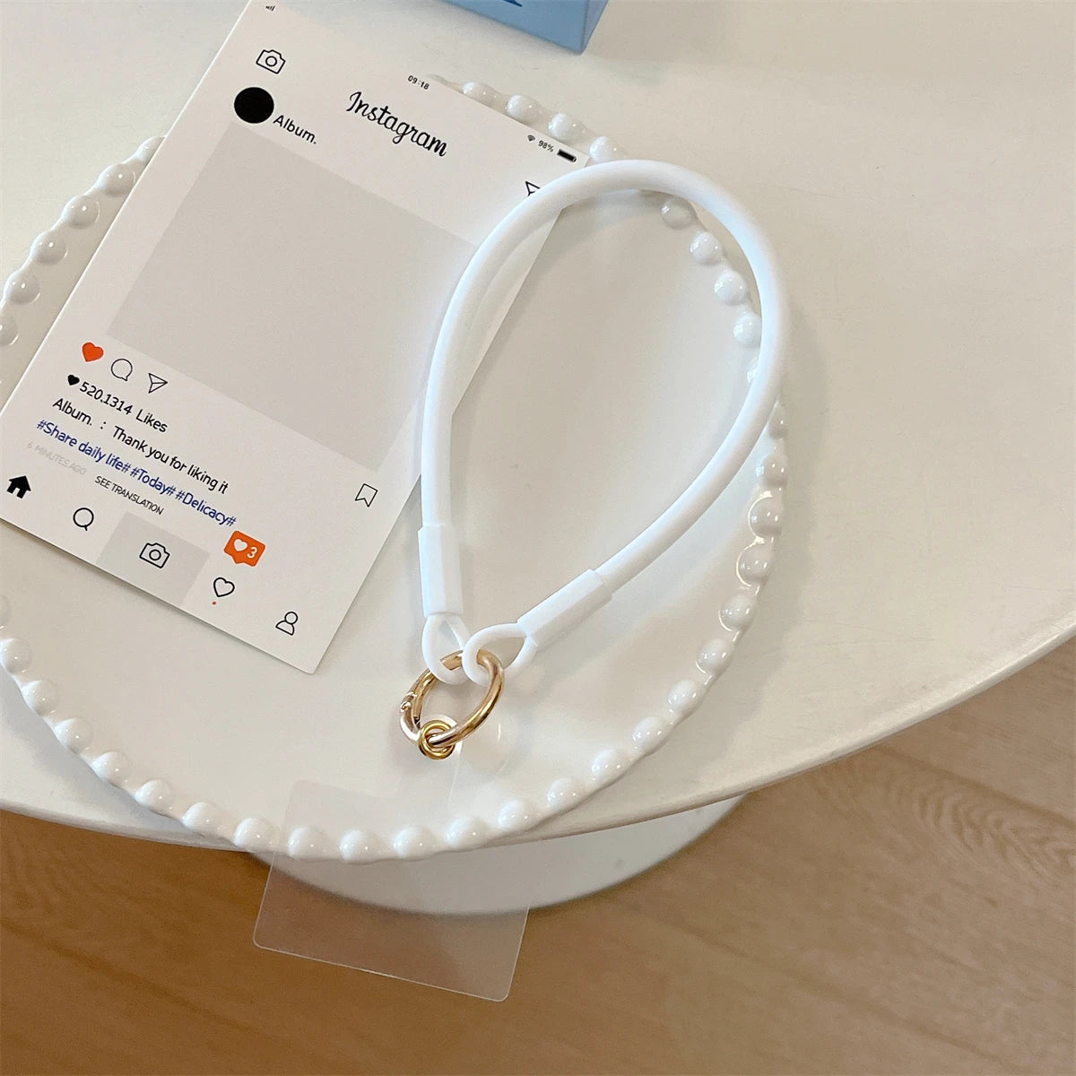 🎀 Lanyard de Silicona Líquida – Correa decorativa corta para celular, anti pérdida, diseño fuerte y elegante para la muñeca