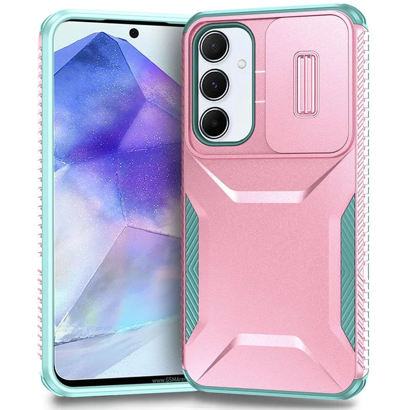 📱 Funda Galaxy A55 | Grado militar, antideslizante con tapa deslizante para lent