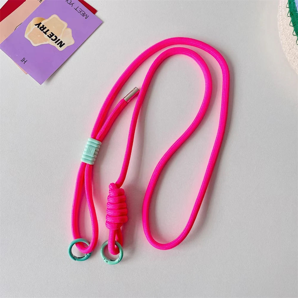 🎀 Lanyard Cruzado Ajustable y Colorido – Correa de hombro trenzada con llavero, ideal como regalo para mujeres y hombres