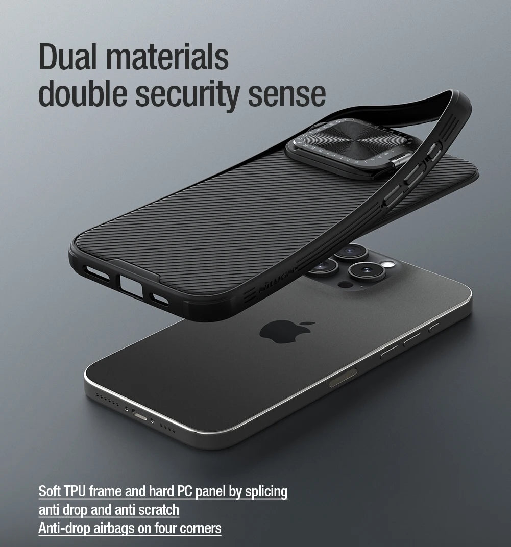 📱 Funda iPhone 16 Pro Max | CamShield Prop con Cobertura Completa y Soporte de Cámara | Nillkin
