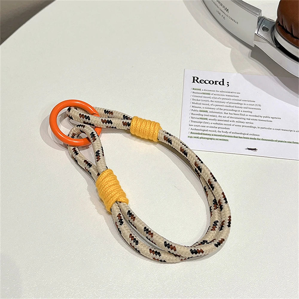 🎀 Pulsera Lujosa para Celular – Lanyard con parche, llavero colorido y diseño de joyería, ideal para regalo o accesorio