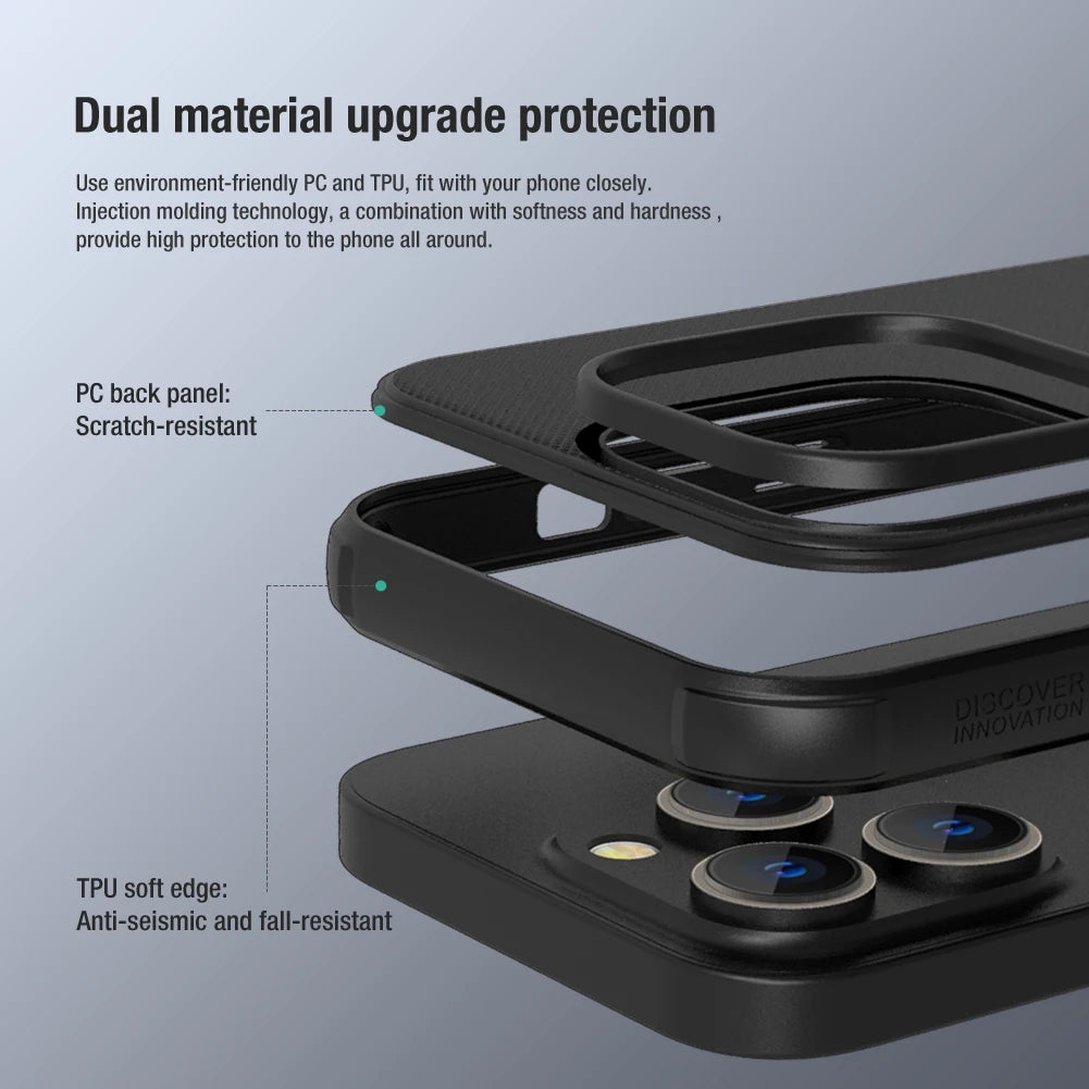 📱 Funda iPhone 16 Pro Max / 15 Pro Max Frosted Shield Pro PC Mate Nillkin