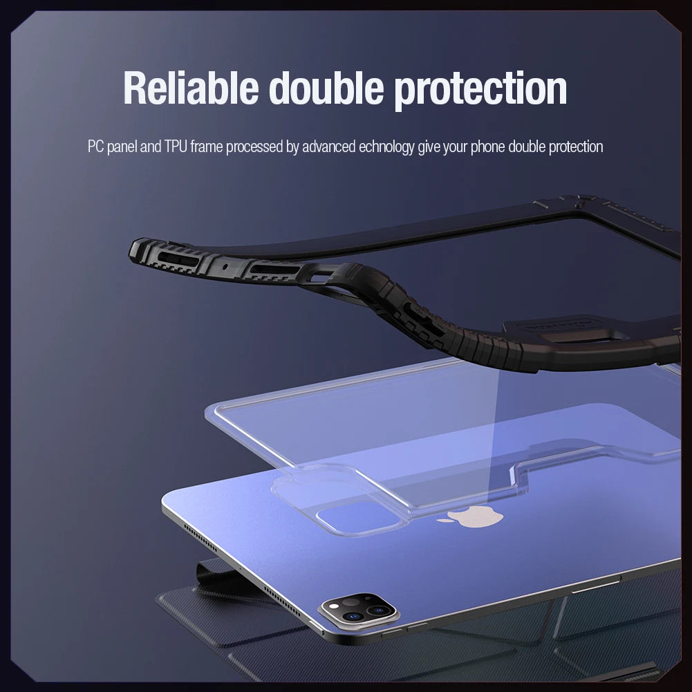 📱 Funda iPad Pro 13 / Pro 11 2024 / Air 13 2025 | Plegable Multiángulo con Protección de Cámara | Nillkin
