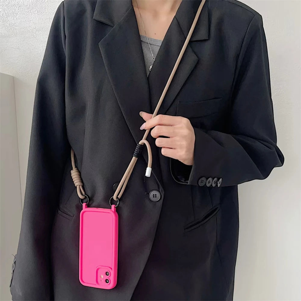 🎀 Lanyard Cruzado Ajustable y Colorido – Correa de hombro trenzada con llavero, ideal como regalo para mujeres y hombres