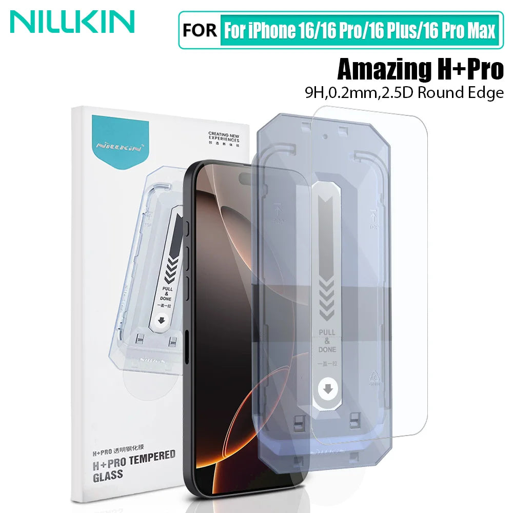 📱 Protector Pantalla iPhone 16 / 16 Pro | CP+Pro / H+Pro Vidrio Templado Claro | Nillkin