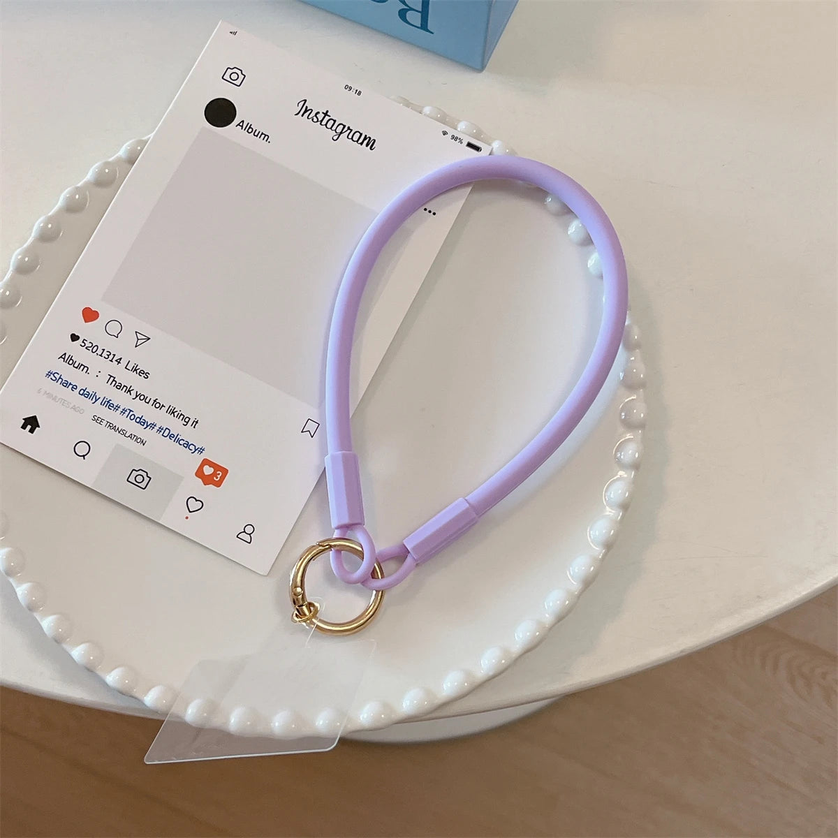 🎀 Lanyard de Silicona Líquida – Correa decorativa corta para celular, anti pérdida, diseño fuerte y elegante para la muñeca