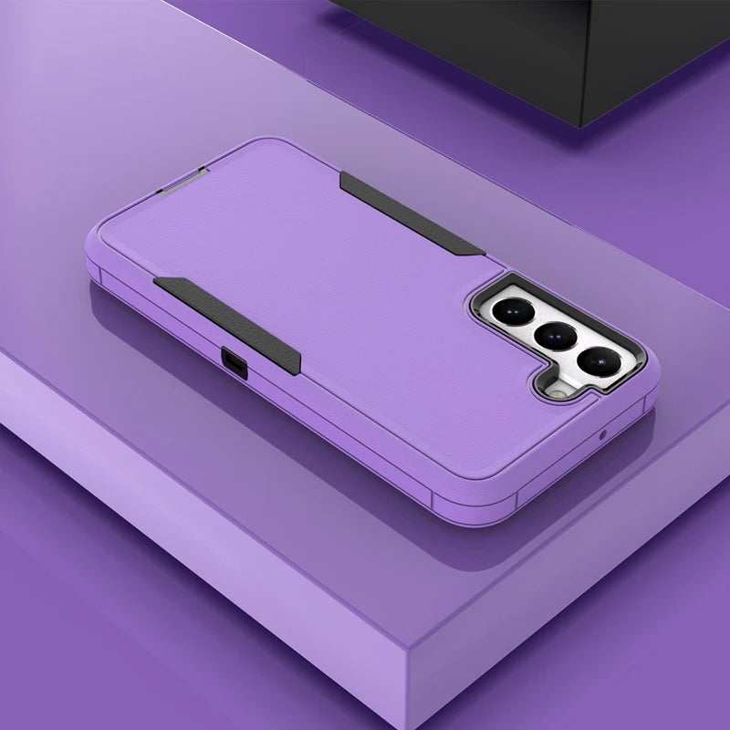 📱 Funda Galaxy S22 Plus/S22 Ultra | Armor con anillo y soporte + protección de lente