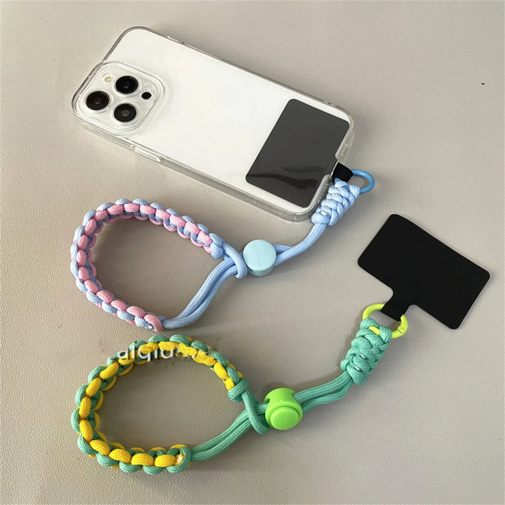 🎀 Lanyard Estiloso Tejido a Mano – Correa gruesa y duradera para la muñeca, ideal para celular, deporte o actividades al aire libre