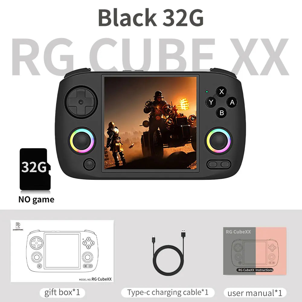 🕹️ Anbernic RG CubeXX | Retro Gaming en Cubo Pantalla IPS 3.95" + Joystick LED