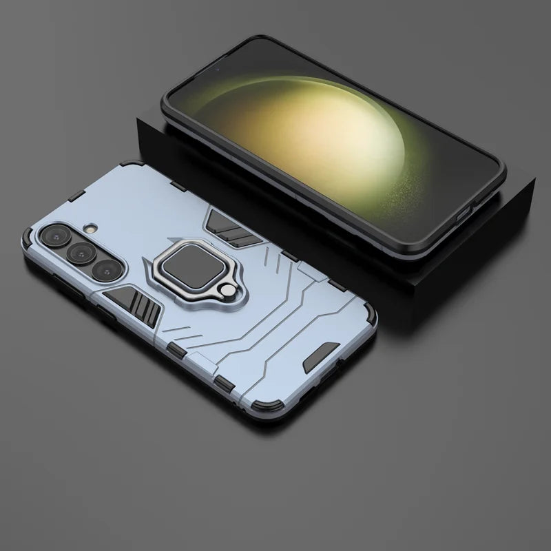 📱 Funda Galaxy S8/S9 Plus/S10 Lite/S20 FE/S21/S22/S23 Plus/S24 Ultra | Armor Ring delgada, con soporte