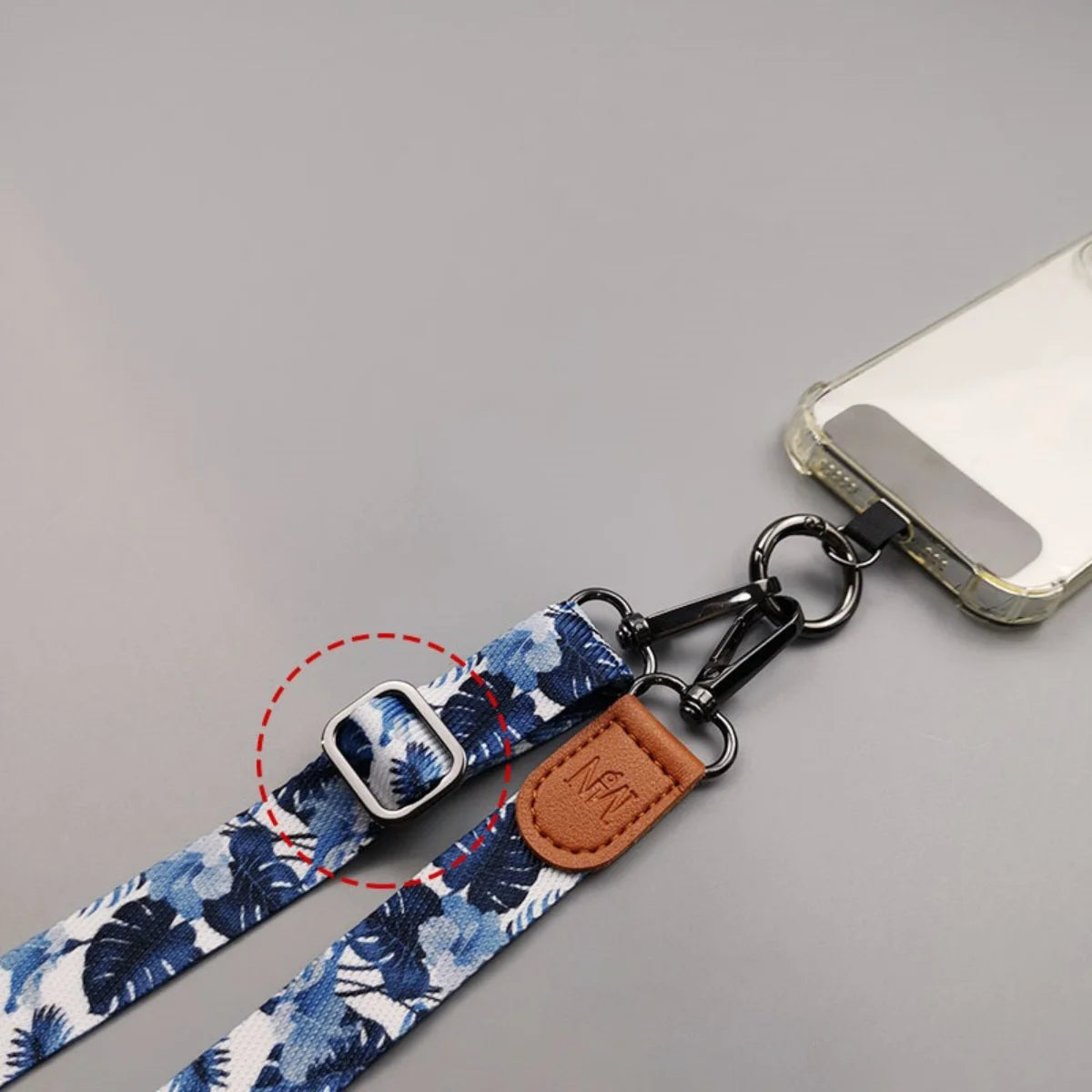 🎀 Lanyard Retro Ajustable – Cinta cruzada con clip, universal e impermeable, ideal para tarjetas o celular