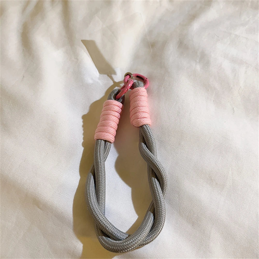 🎀 Lanyard Creativo Trenzado – Cuerda con nudo para celular, llaves o auto, accesorio DIY con estilo para mujeres