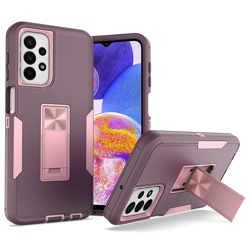 📱 Funda Galaxy A23 4G | Soporte magnético, diseño mate anticaídas