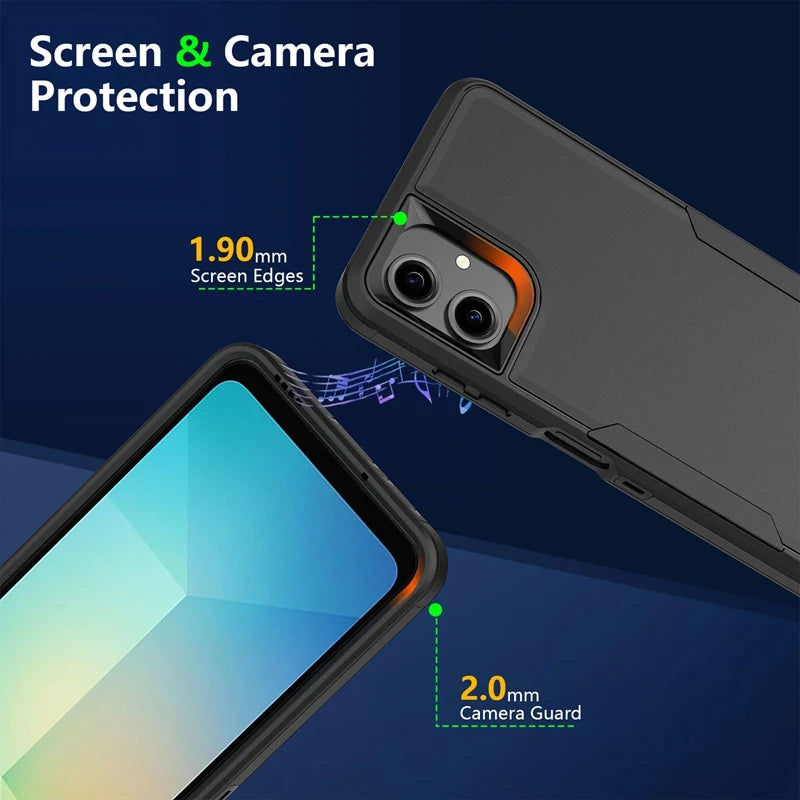 📱 Funda Galaxy A06 4G/5G/A16/A26/A36/A56 | Goma silicona estilo rugged ultra resistente