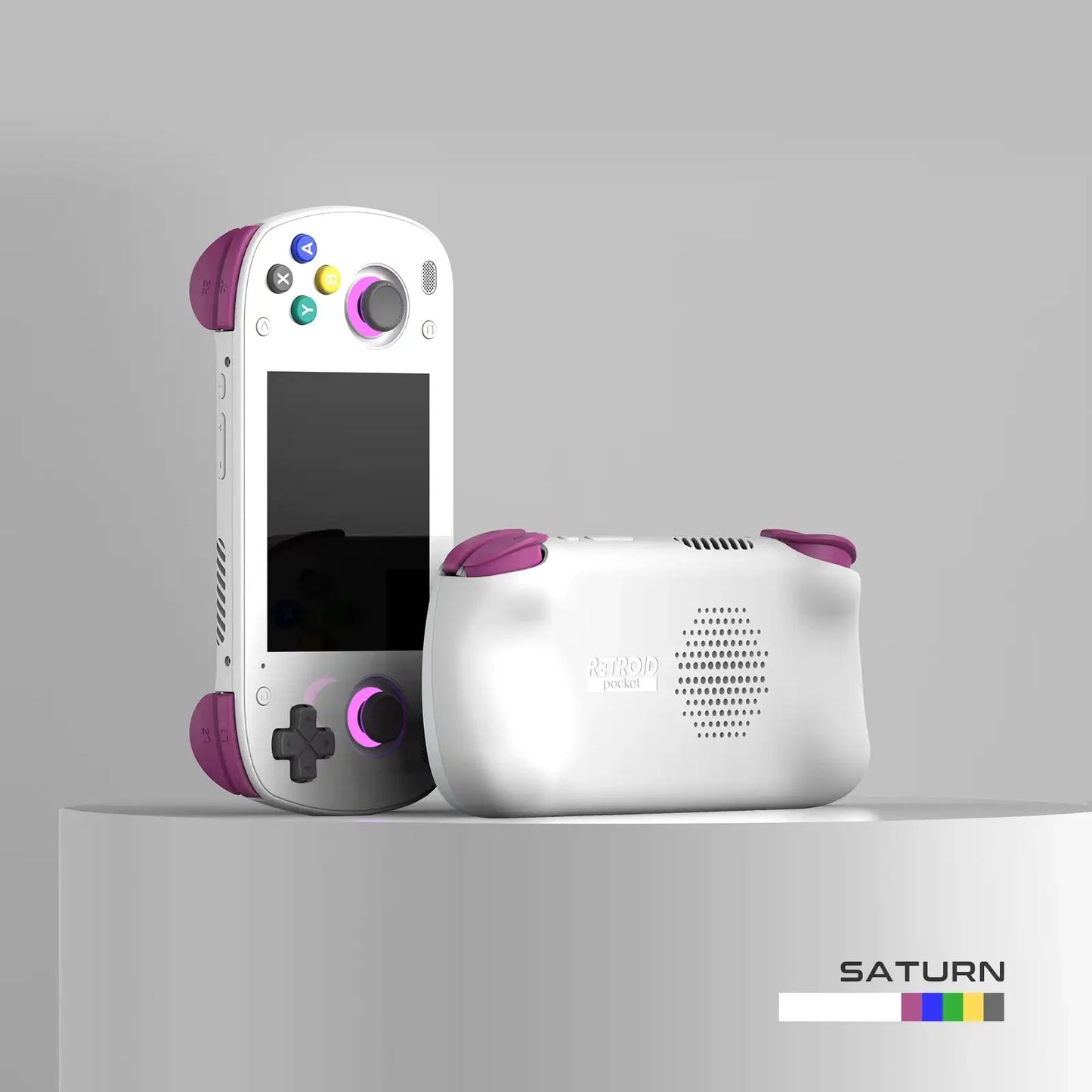 🎮 Retroid Consola Portátil Pocket MINI | Pantalla AMOLED 3.7'' Android 10 Salida de Video Joystick con Iluminación RGB