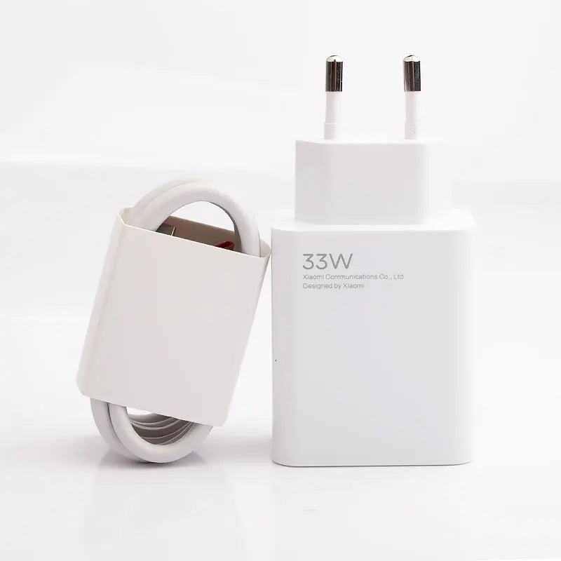 ⚡ Cargador Xiaomi Original 33W – Turbo Charge con Cable Tipo C de 6A