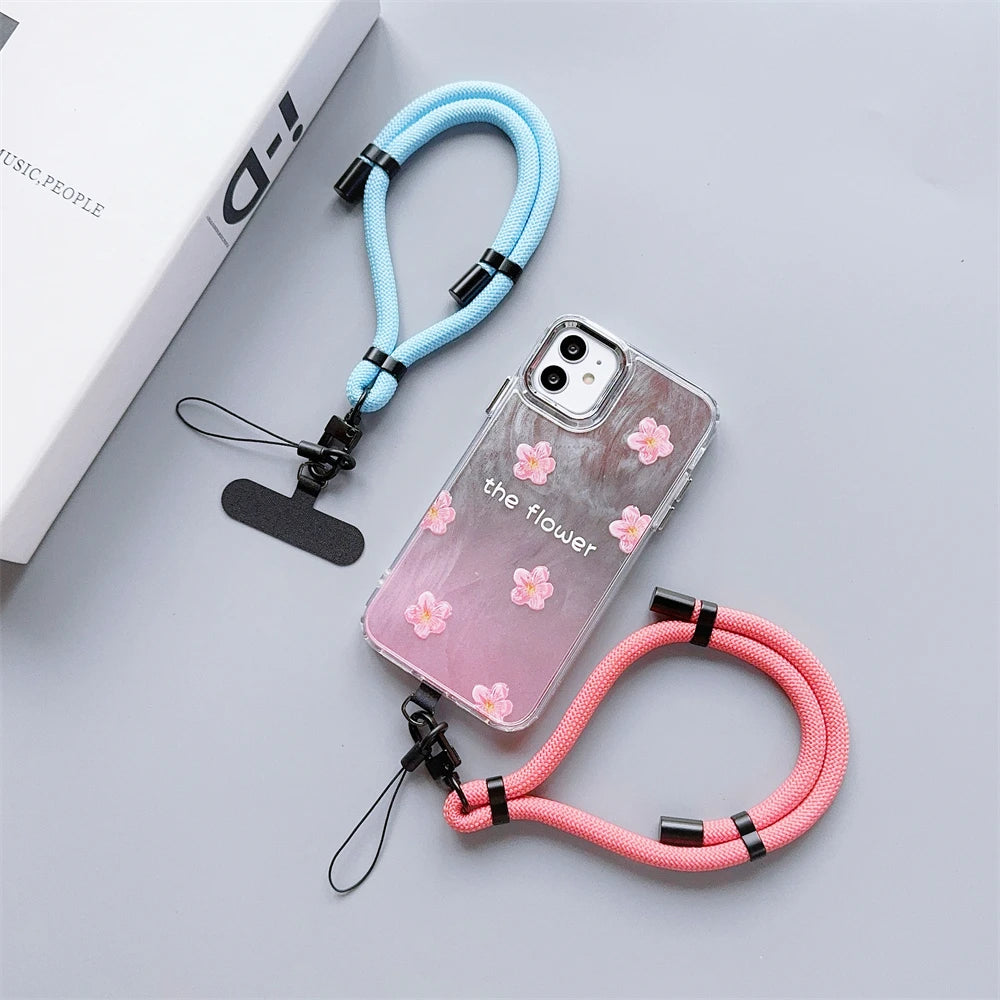 🎀 Lanyard Floral – Cinta para cuello con diseño de flores y plantas, ideal para llaves, celular o identificaciones