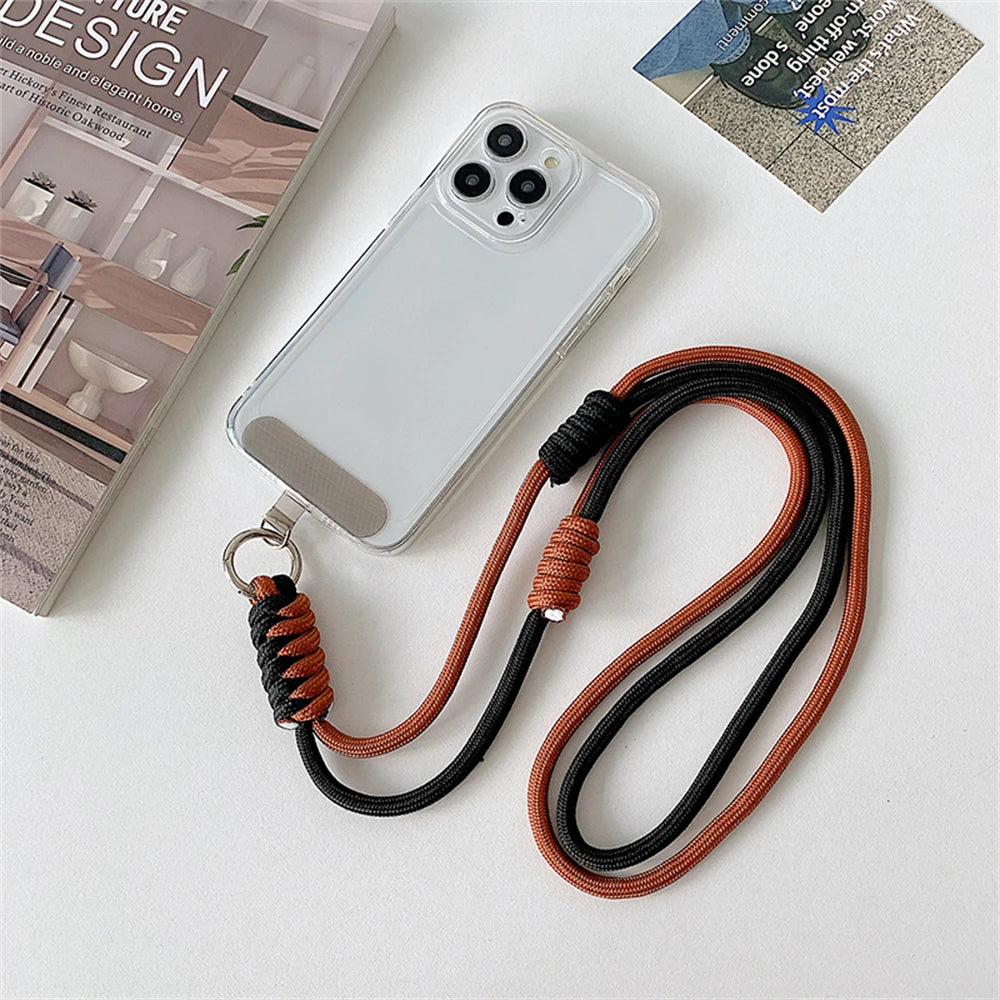 🎀 Lanyard cruzado bicolor – Correa con ranura para credencial, estilo práctico y femenino