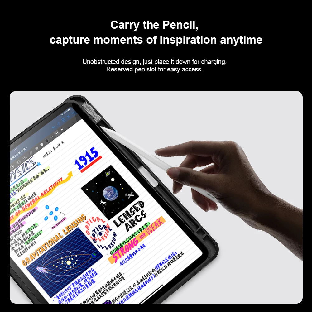 📱 Funda iPad Pro 13 M4 / Air 13 / Air 10.9 / Air 4 / Air 5 | Soporte Magnético y Cámara Deslizante | Nillkin