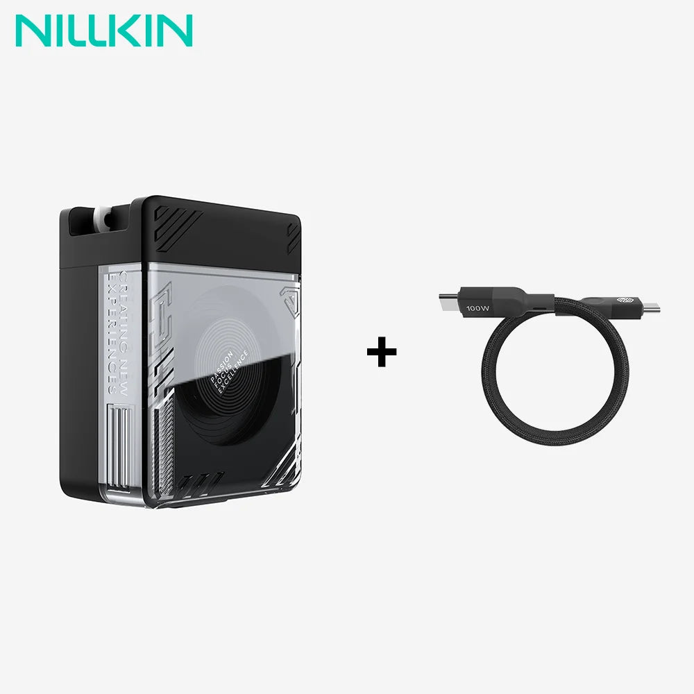📱 Cargador GaN 65W Retráctil PPS QC4 PD3.0 iPhone 16 Samsung Nillkin