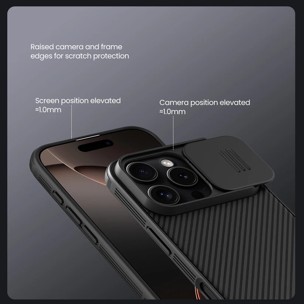 📱 Funda iPhone 16 / 16 Pro | CamShield Pro Magsafe con Protección Deslizante de Lente | Nillkin