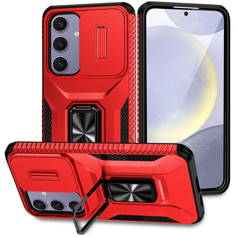 📱 Funda Galaxy S24 Ultra/S24 Plus/S24 FE | Protege cámara, diseño híbrido anticaídas