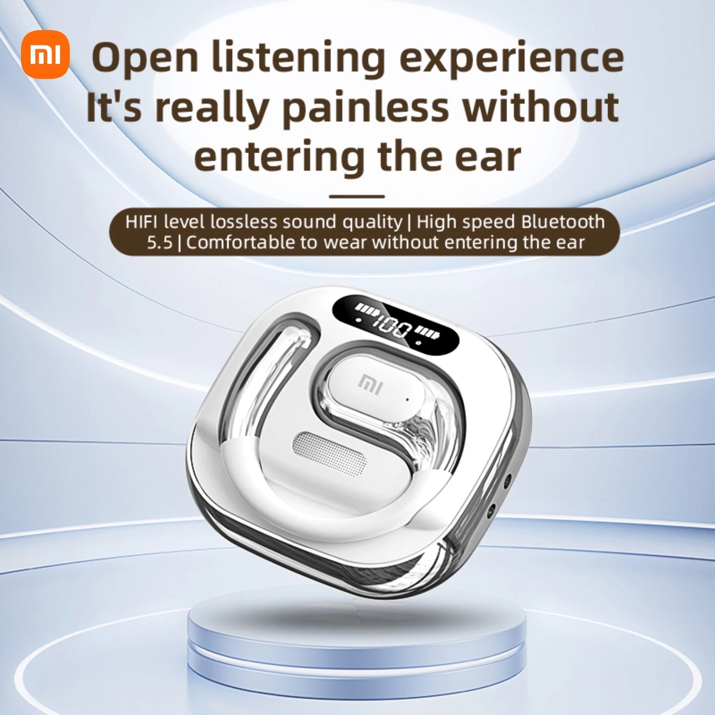 🎧 Xiaomi K02 Auriculares Bluetooth 5.5 con inteligencia artificial, traducción cruzada, OWS deportivos y de larga duración
