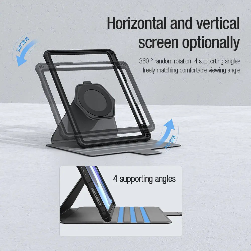 📱 Funda iPad Pro 12.9 / Air 13 / Air 11 / iPad 10ª Gen | Multifuncional con Cierre Magnético | Nillkin
