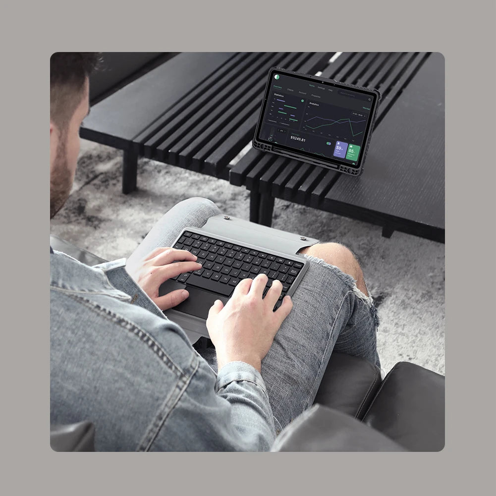 📱 Funda Galaxy Tab S10+ Bluetooth Magic Backlight Keyboard para Tab S9 FE Plus/Tab S9+ Nillkin