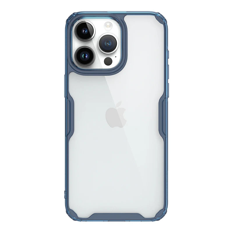 📱 Funda iPhone 15 Pro Max Nature TPU Pro Shockproof Full Lens Protection Transparente Nillkin