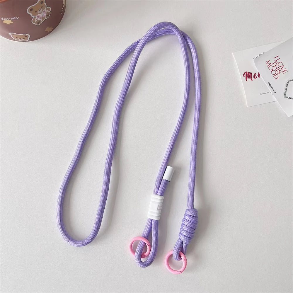 🎀 Lanyard Cruzado Ajustable y Colorido – Correa de hombro trenzada con llavero, ideal como regalo para mujeres y hombres