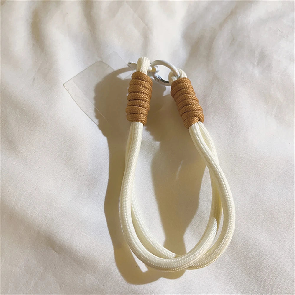 🎀 Lanyard Creativo Trenzado – Cuerda con nudo para celular, llaves o auto, accesorio DIY con estilo para mujeres