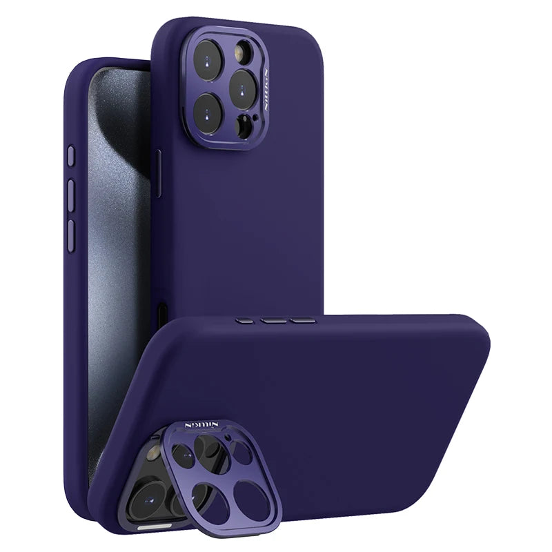 📱 Funda iPhone 16 Pro Max | Silicona Líquida Magsafe con Cámara Protegida y Soporte | Nillkin
