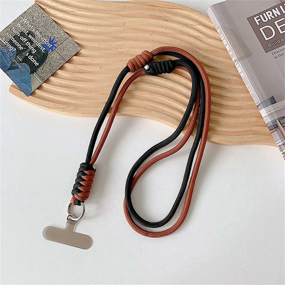 🎀 Lanyard cruzado bicolor – Correa con ranura para credencial, estilo práctico y femenino