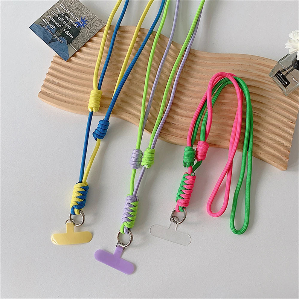 🎀 Lanyard cruzado bicolor – Correa con ranura para credencial, estilo práctico y femenino