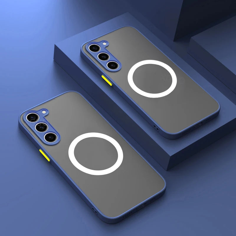 📱 Funda Mate Magnética para Samsung Galaxy S25 S24 S23 S22 S21 S20 Ultra Plus FE A54 | Compatible con carga inalámbrica