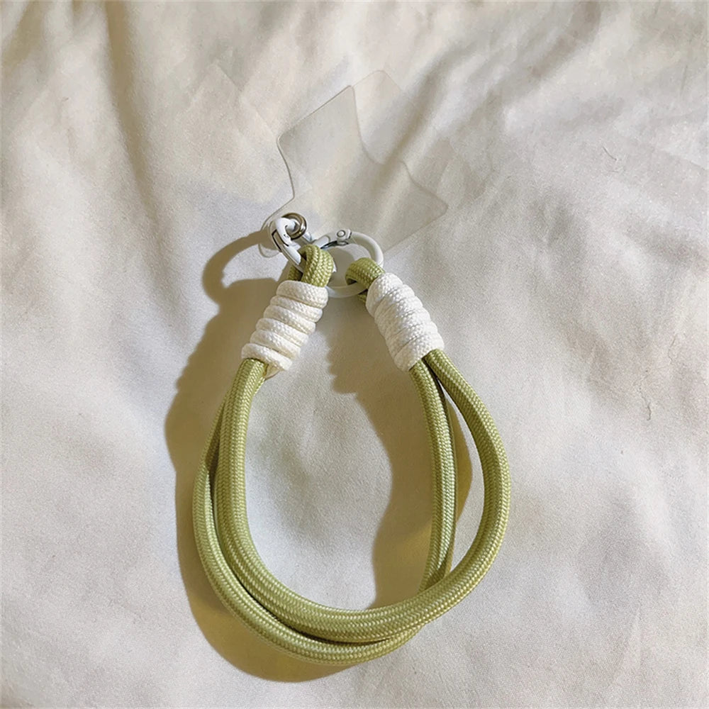 🎀 Lanyard Creativo Trenzado – Cuerda con nudo para celular, llaves o auto, accesorio DIY con estilo para mujeres