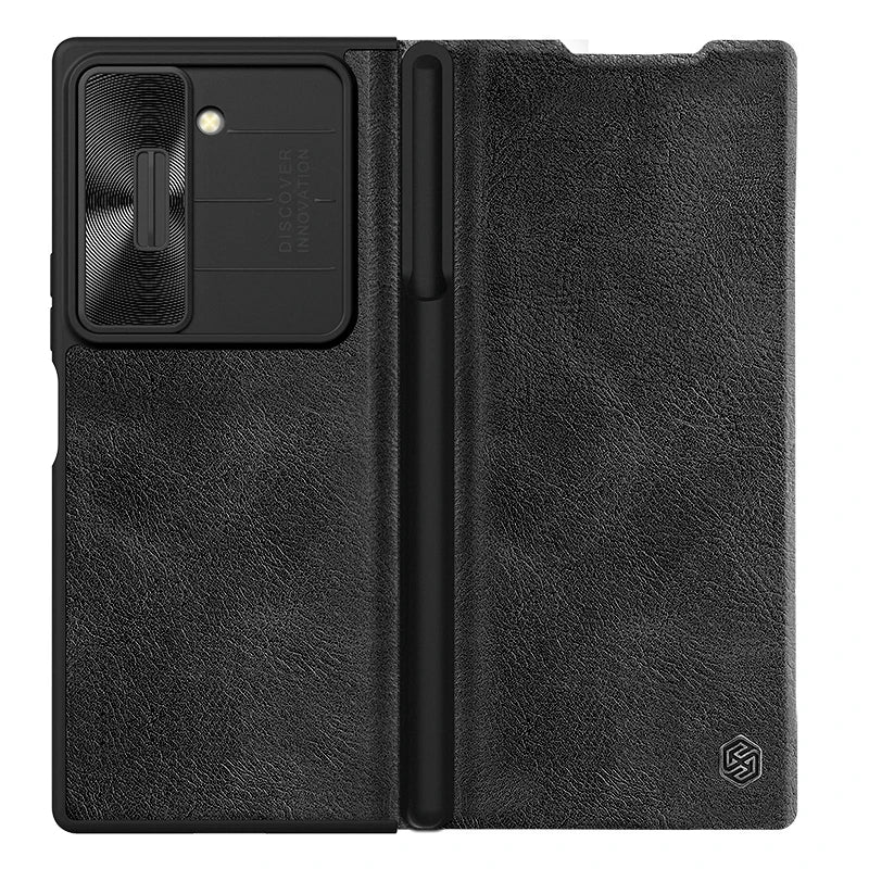 📱 Funda Galaxy Z Fold 6 5G | Cuero de Lujo con Cámara Deslizante y S-Pen | Nillkin