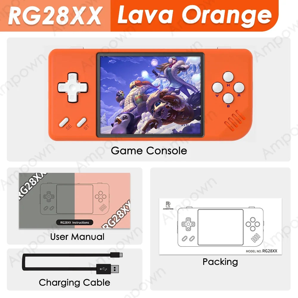 🎮 ANBERNIC RG28XX Consola Portátil | Pantalla IPS 2.83'' + HDMI | Lector de eBooks