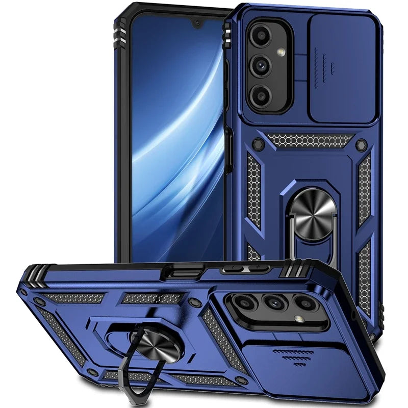 📱 Funda Galaxy A03 Core/A03s/A13/A23/A33/A53/A73 | Militar Ring con cámara protegida