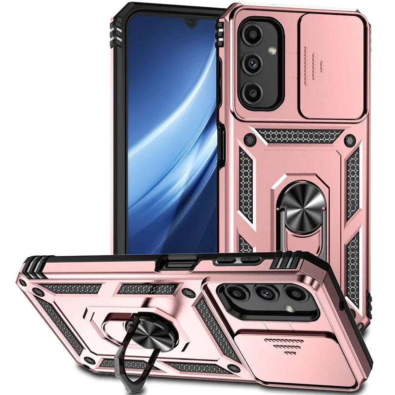 📱 Funda Galaxy A03 Core/A03s/A13/A23/A33/A53/A73 | Militar Ring con cámara protegida