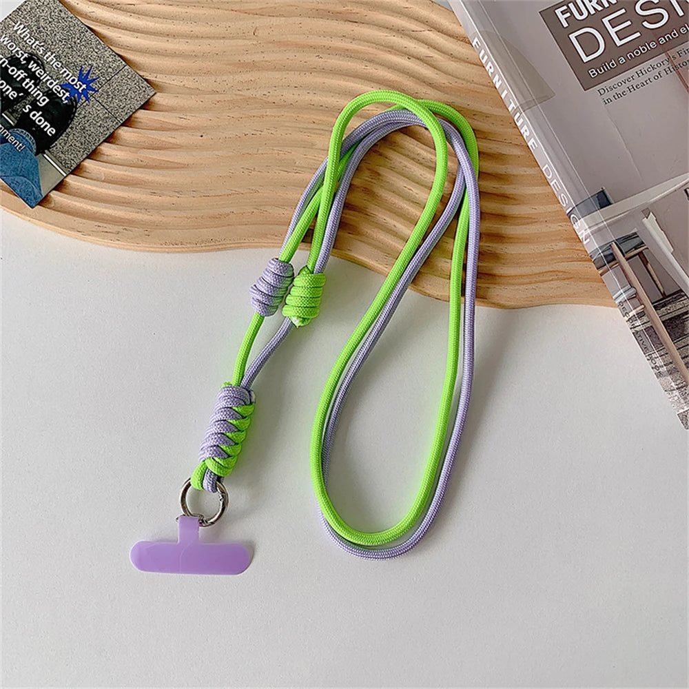 🎀 Lanyard cruzado bicolor – Correa con ranura para credencial, estilo práctico y femenino