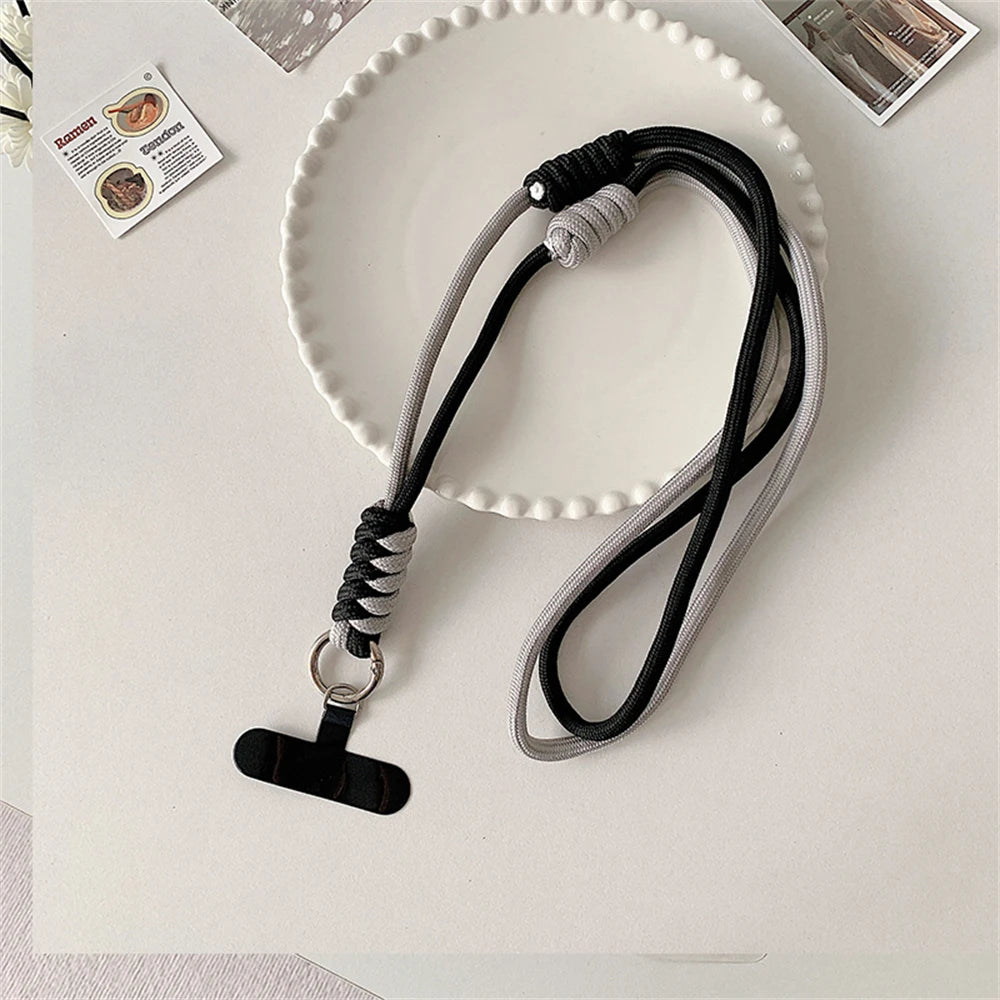 🎀 Lanyard cruzado bicolor – Correa con ranura para credencial, estilo práctico y femenino