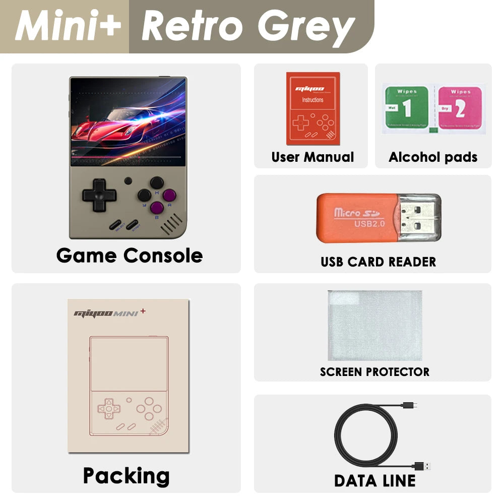 🎮 MIYOO Mini Plus V2 Consola Retro Portátil | Pantalla IPS | Sistema Linux