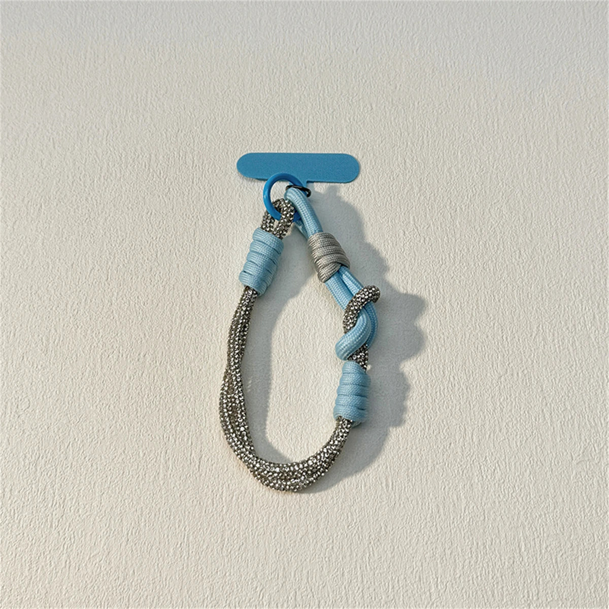 🎀 Lanyard con Cristales Brillantes – Correa elegante con anillo y parche desmontable para sujetar el celular con estilo