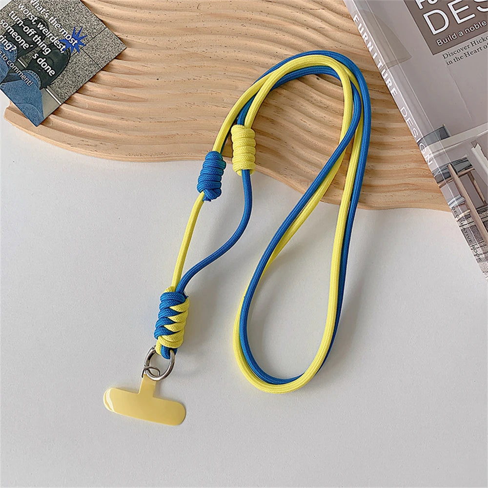 🎀 Lanyard cruzado bicolor – Correa con ranura para credencial, estilo práctico y femenino