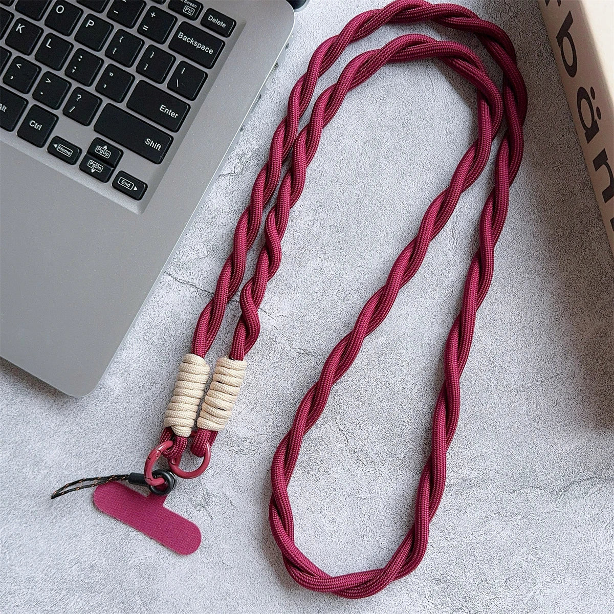 🎀 Correa de Nylon Trenzado – Lanyard largo cruzado universal, ideal para celular o bolso, con diseño fuerte y cómodo