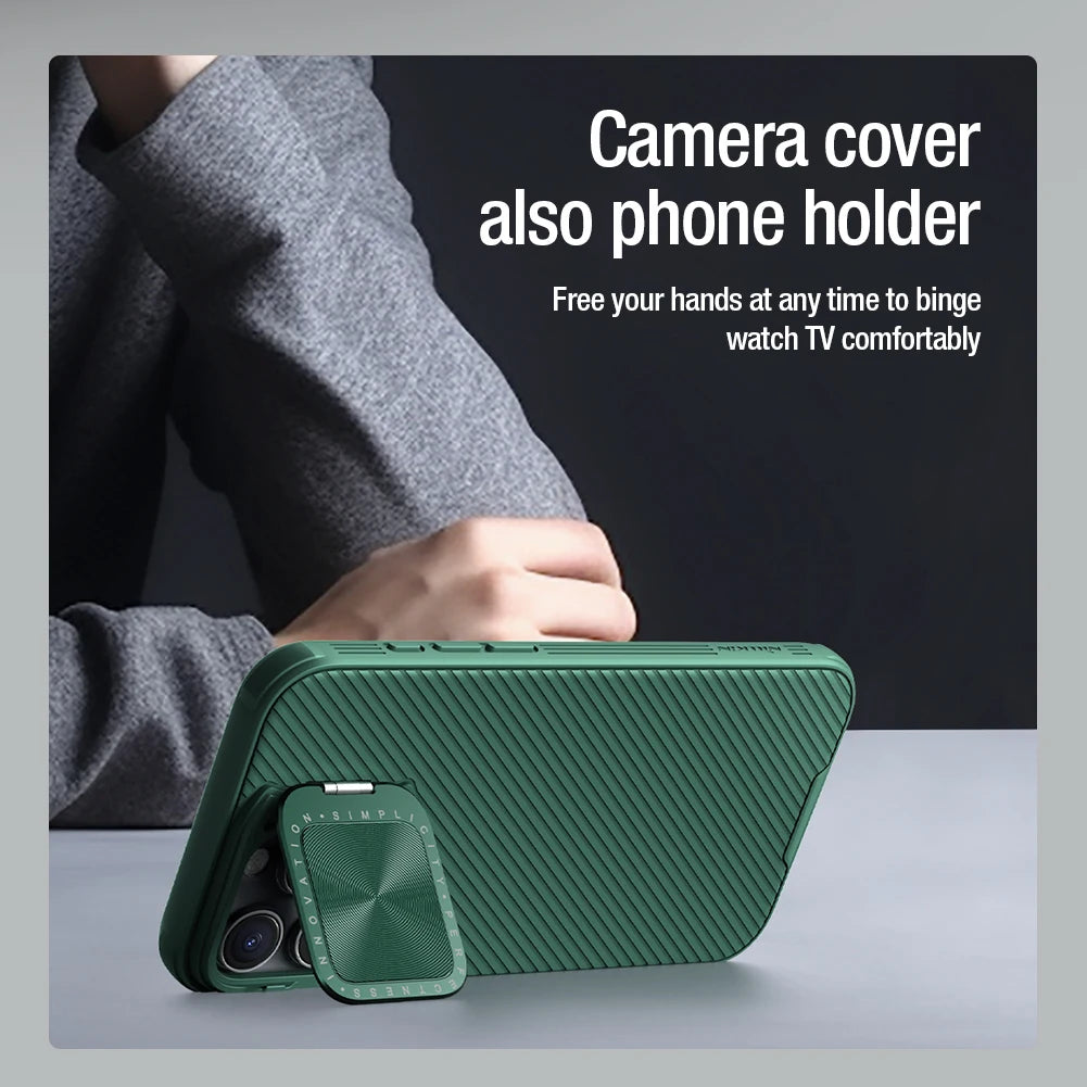 📱 Funda iPhone 16 Pro Max | CamShield Prop con Cobertura Completa y Soporte de Cámara | Nillkin